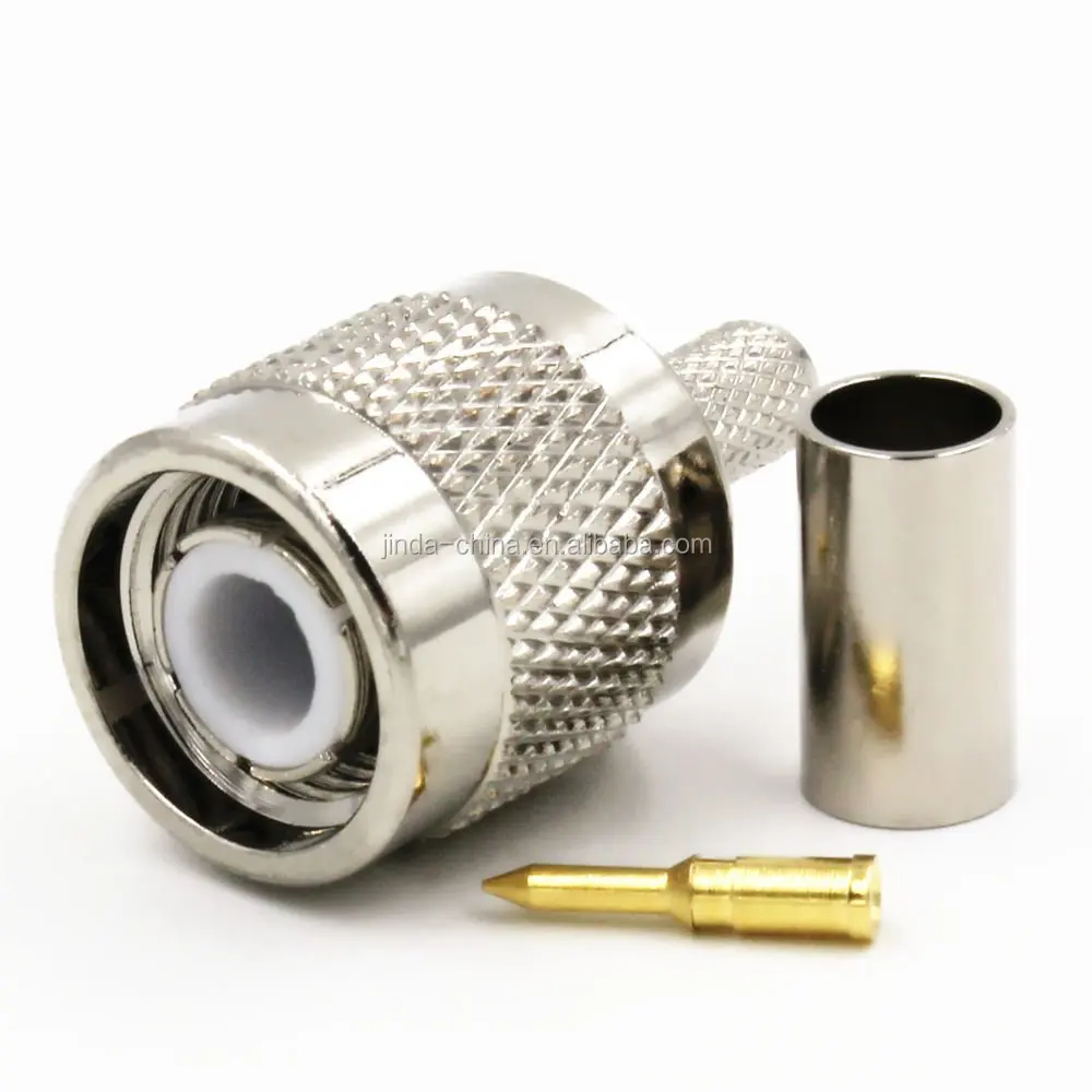 TNC Male Plug Crimp RG58 RG142 RG400 RFC195 RF Connector