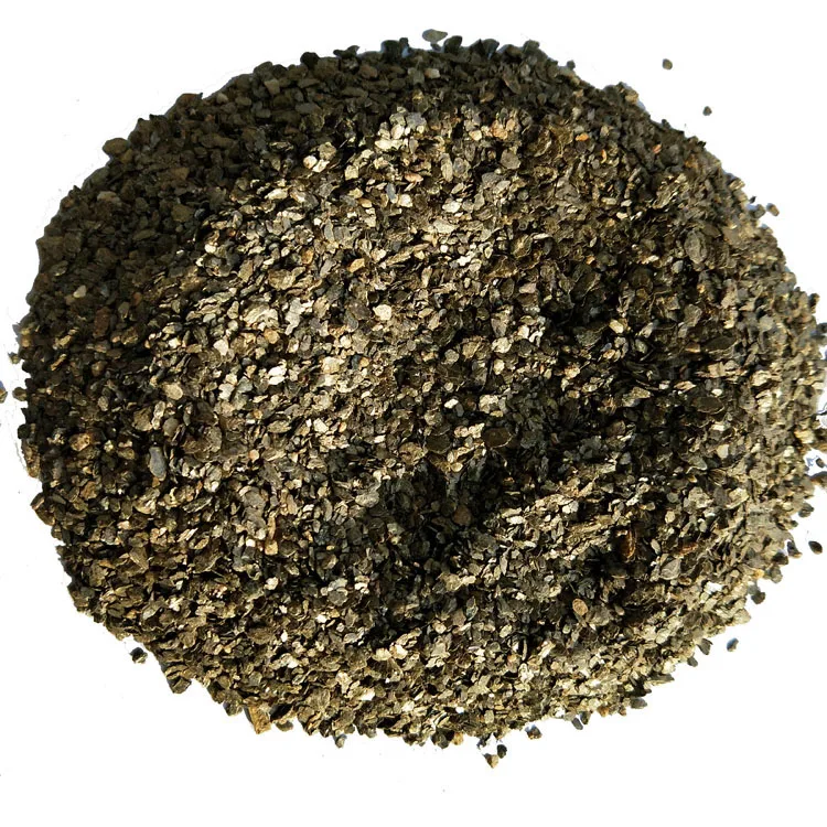 0.3-1mm golden/red color raw vermiculite