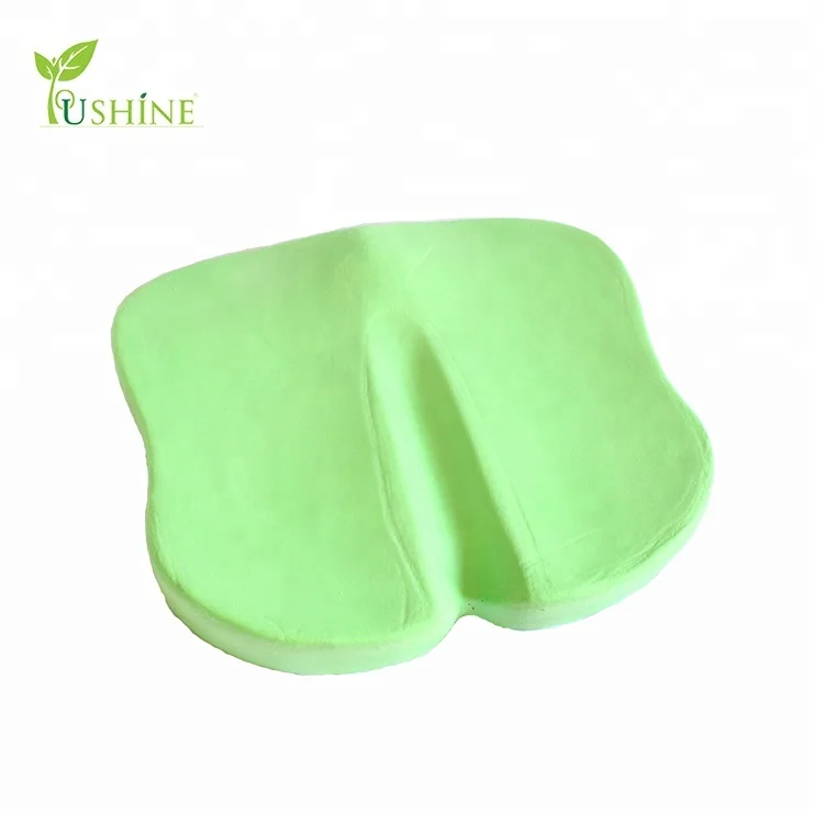 Supplier Anti-Slip Bottom Ergonomic Orthopedic Customized Memory Foam Leather PU Car Seat Cushion