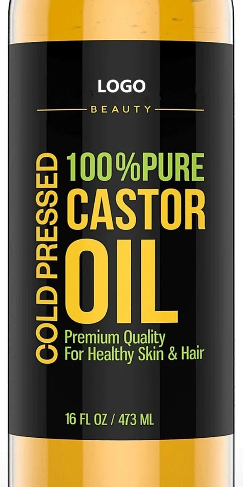 Private Label Premium Quality Cold pressed 100% Pure Castor Oil