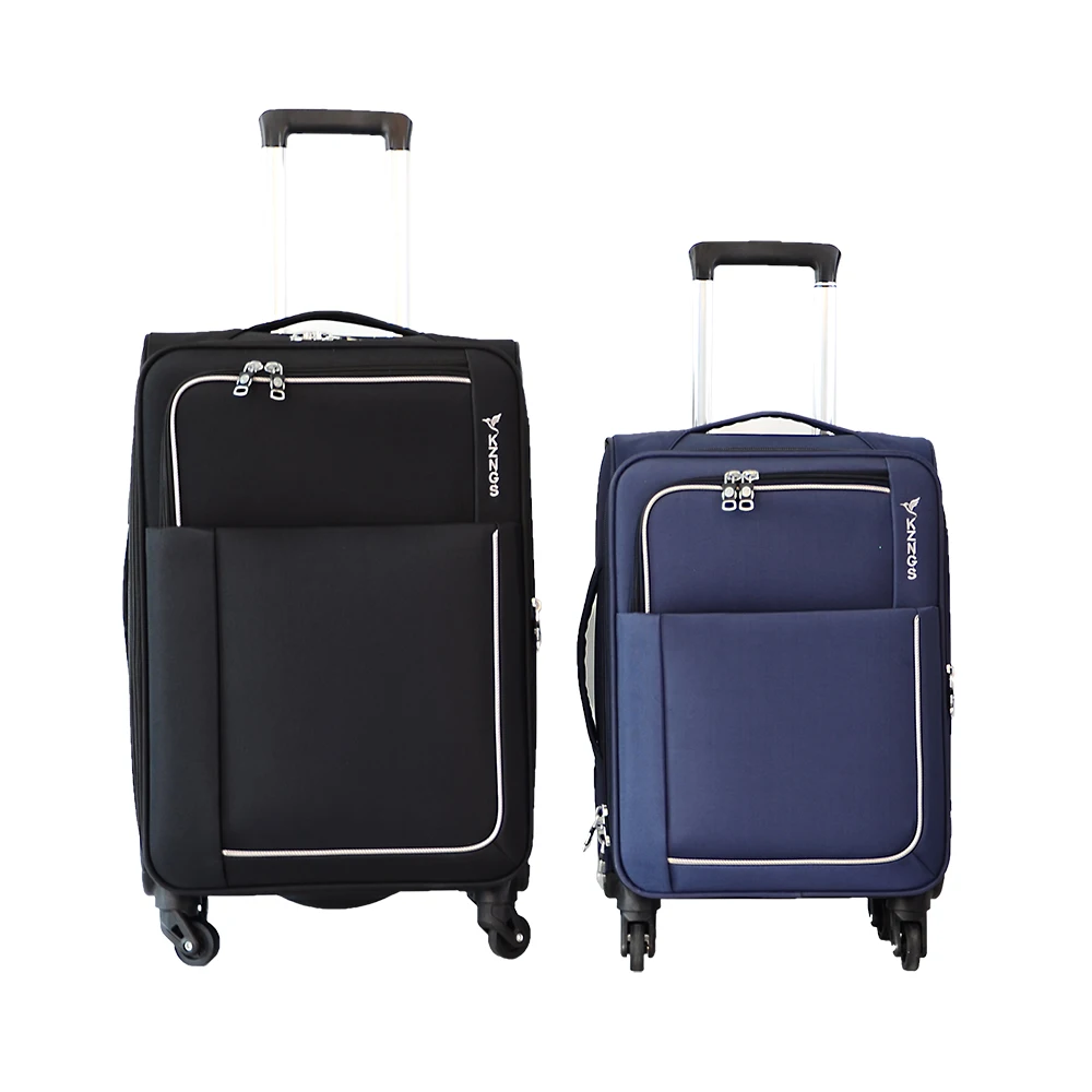 Expandable fabric travel luggage sets factory price Trolley Suitcase promotional trolley luggage