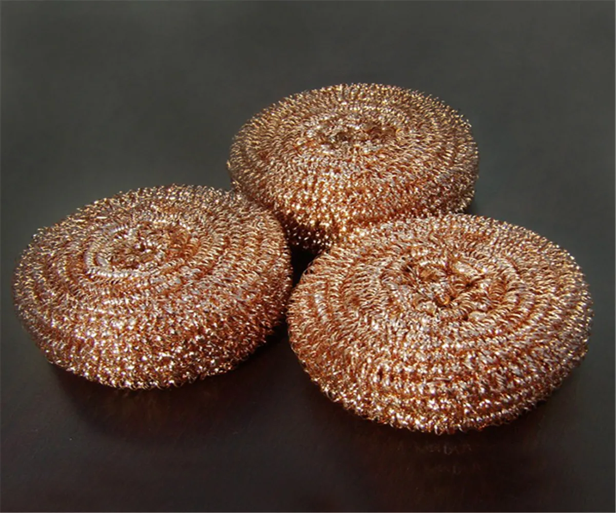 SS410 stainless steel wire scourer kitchen scrubber copper scourer