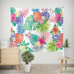 Large Green Leaves Tropical Palm Tree Leaves Decor Tapestry Wall Hanging Decor Tapestry Abstract Art Wall Decoration Blanket