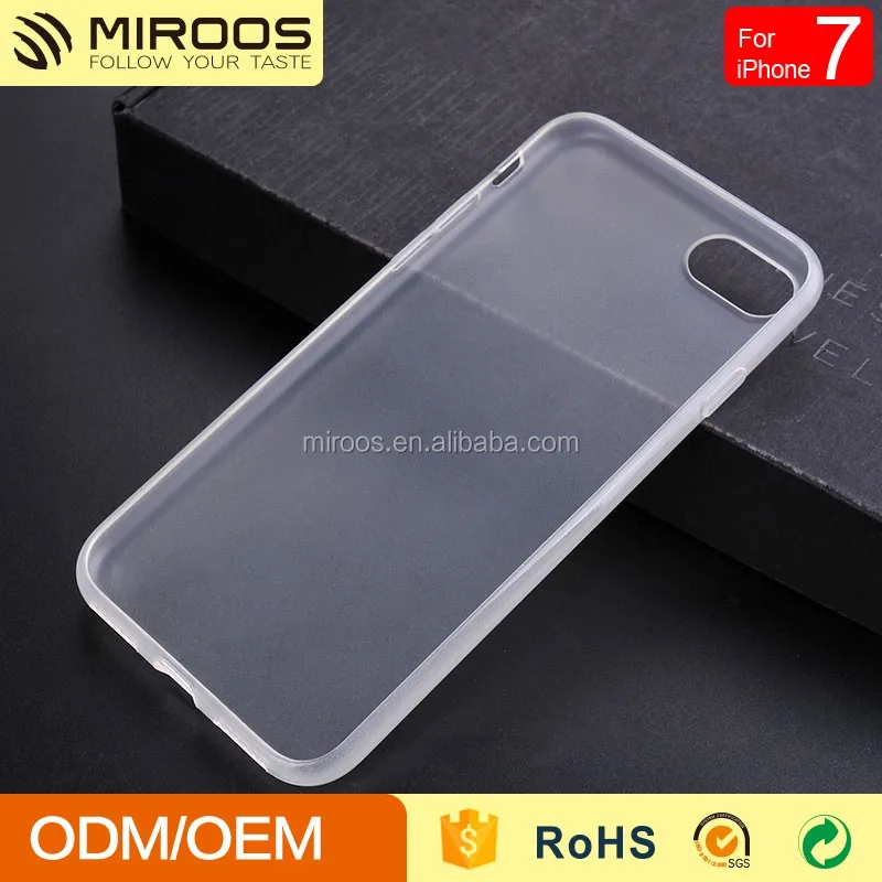 2017 New Best Selling Matte Inner Clear Soft TPU Phone Case for iPhone 7