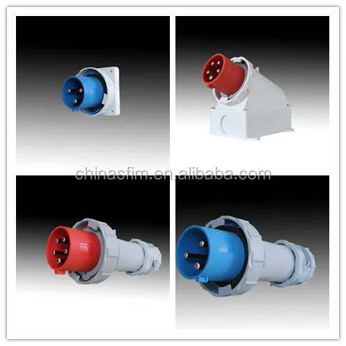 TIBOX IP67 IP44 Surface Mounted IEC Industrial Waterproof socket