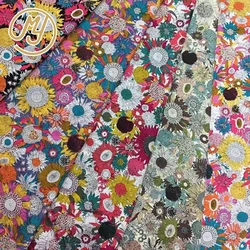 Ready New Summer Dress Garment Woven Colorful Print Fabric Cotton