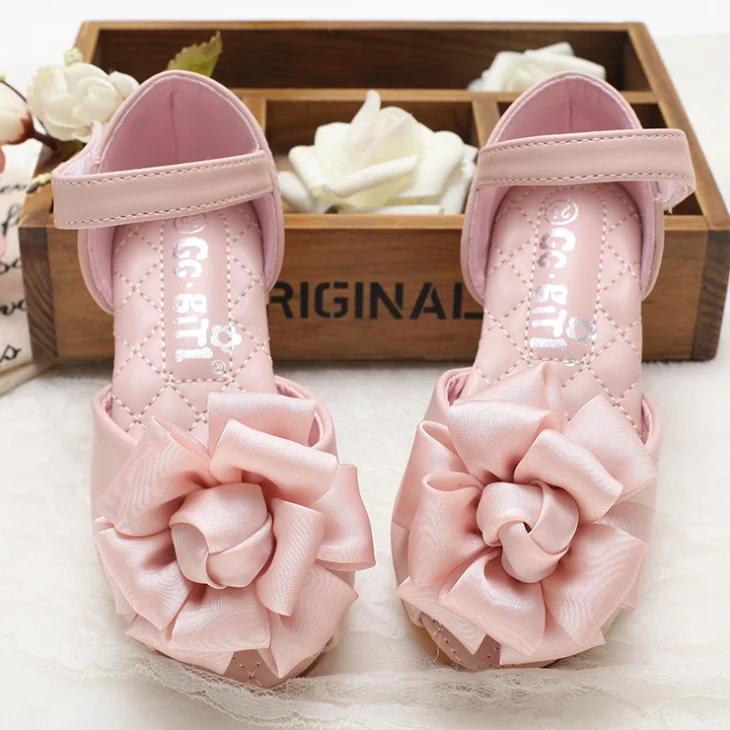 
YY10339S Hot model spring and summer girls bling princess shoes children dress shoes pink low heel flat shoes 2019 