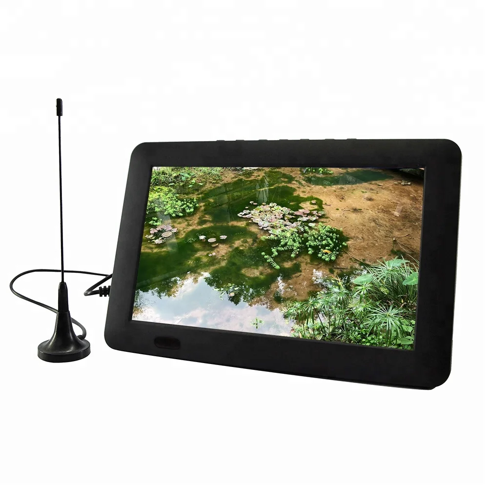 mini tv lcd portable Slim 9 inch portable dvb-t2 digital TV rechargeable portable tv