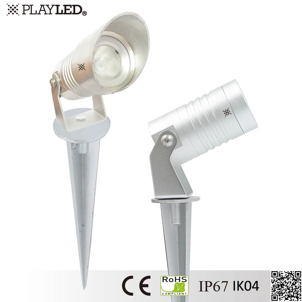 
3W Narrow beam IP67 outdoor landscape lighting spike lights 3W led garden light 