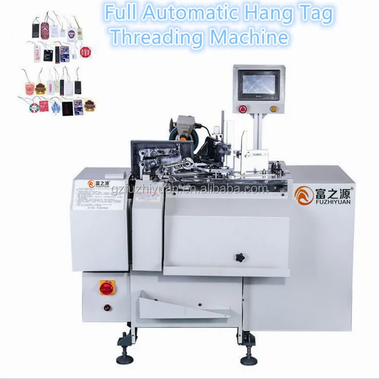 Hot sale High speed Hangtag cool cutting automatic string threader label tag stringing machine for sale