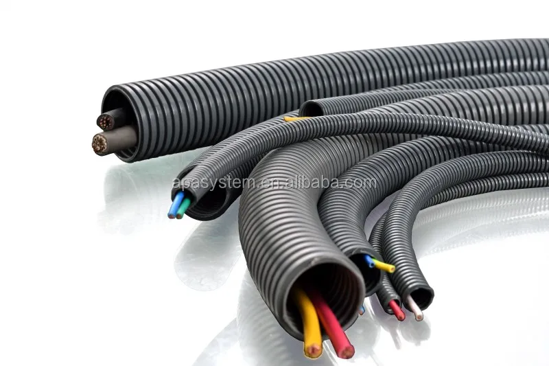 nylon corrugated pvc conduit flexible corrugated electrical conduit pipes