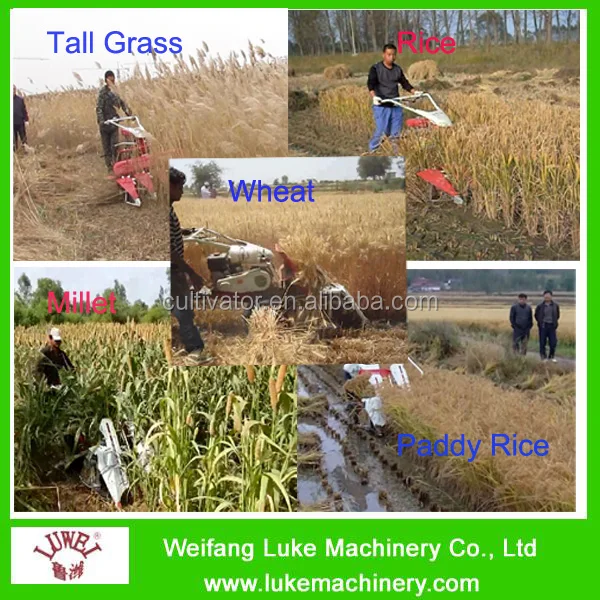 Люк LK-RH дизель & бензин портативный моторная почвофреза комбайн для риса резак машины в Пакистане Индии