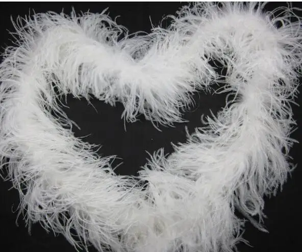 
Wholesale ostrich feathers Any Colors 2 Meters feather Boa White Ostrich Feather Boa For Party Elegant wedding decoration 
