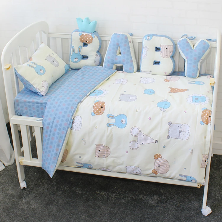 High quality Kids Stuffed Toys Room Decoration cunas para bebes decoradas letter bumper baby bedding crib sets