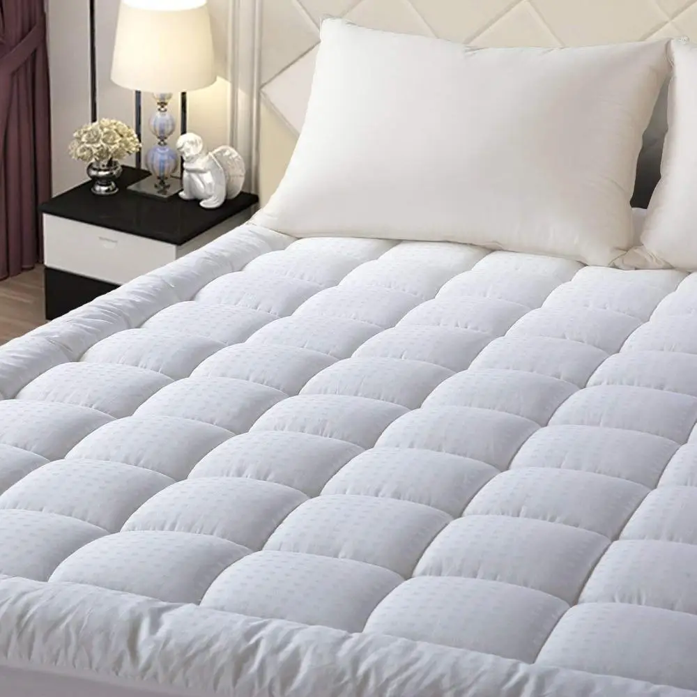 Luxury Hotel Waterproof Protector Mattress Pad Down Alternative Pillow Top