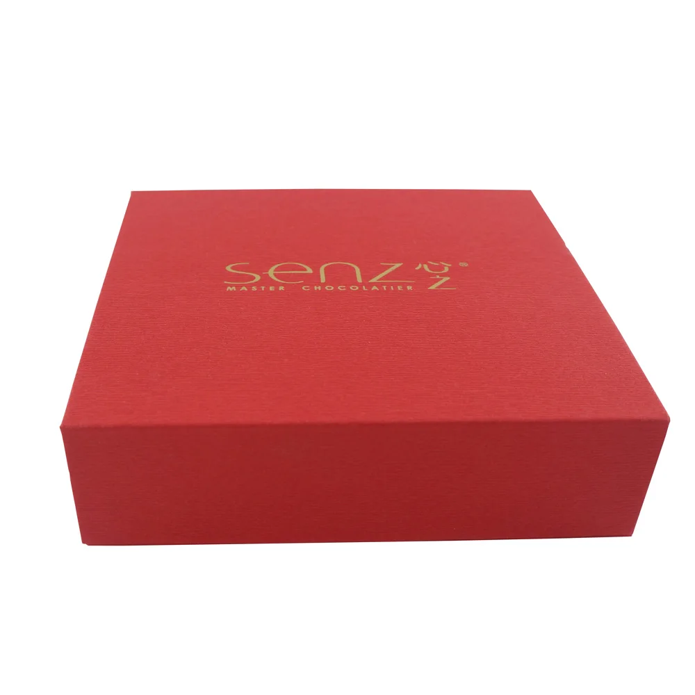 Luxury Magnetic Rigid Truffle Chocolate Paper Gift Packaging Box with Paper Divider Custom Fancy Elegant Paperboard Recyclable