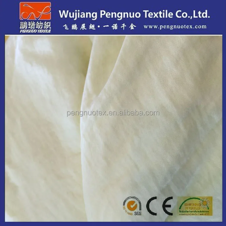 sea-island silk satin chiffon fabric/pleated pure crinkle chiffon for lady garments/air cylinder dyeing the airflow style fabric