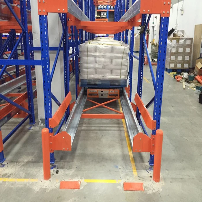 Heavy duty cold room Radio Shuttle Control pallet rack system