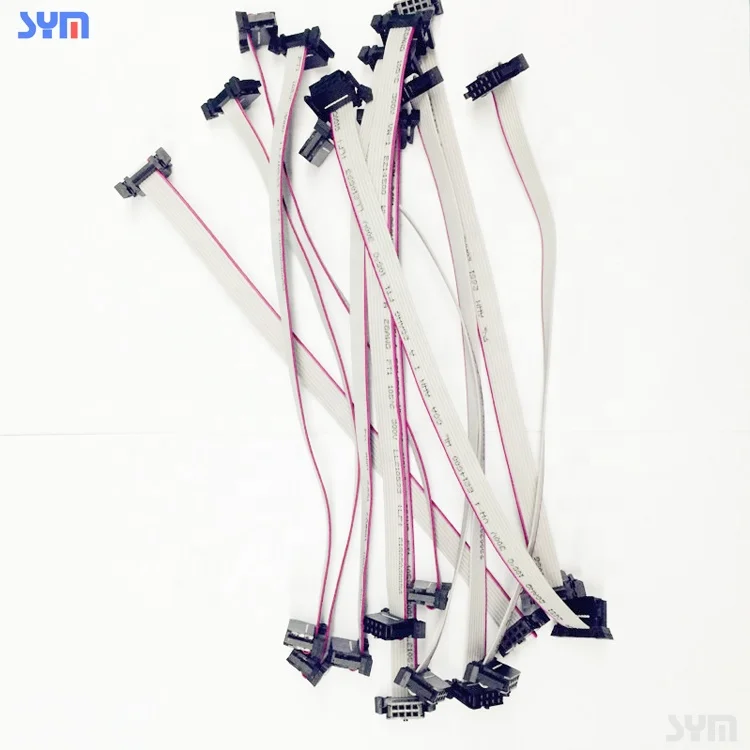 10pin to 40 pin ribbon cable with 1.0mm idc connector flat cable wire harness