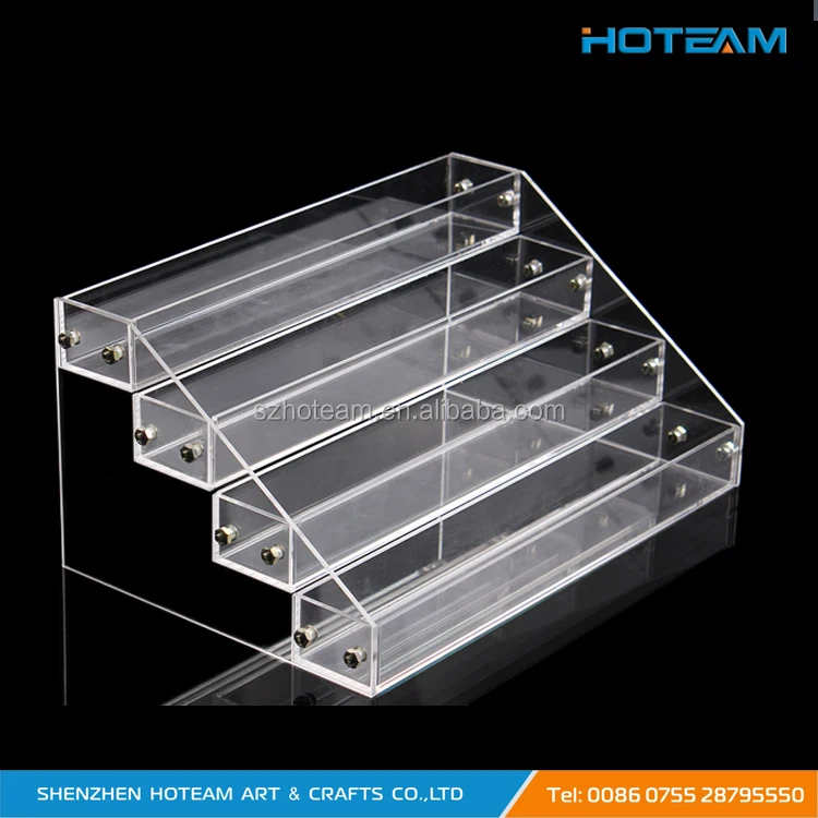 4 Layers Clear Acrylic Nail Polish Display Stand