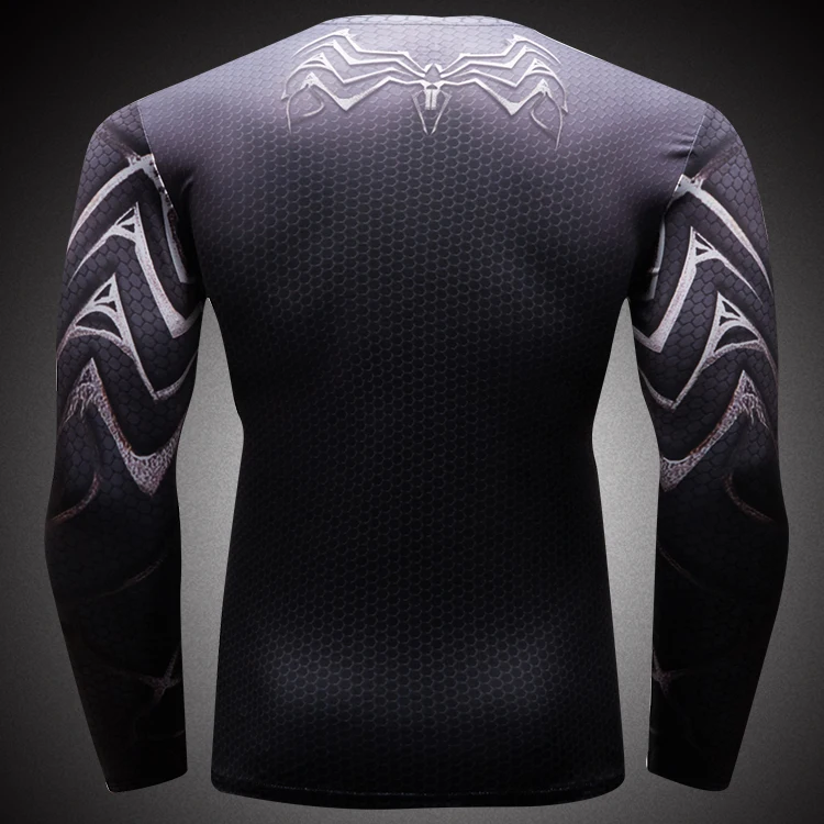 Custom Athletic T-shirt Compressed Venom Long Sleeve Shirt