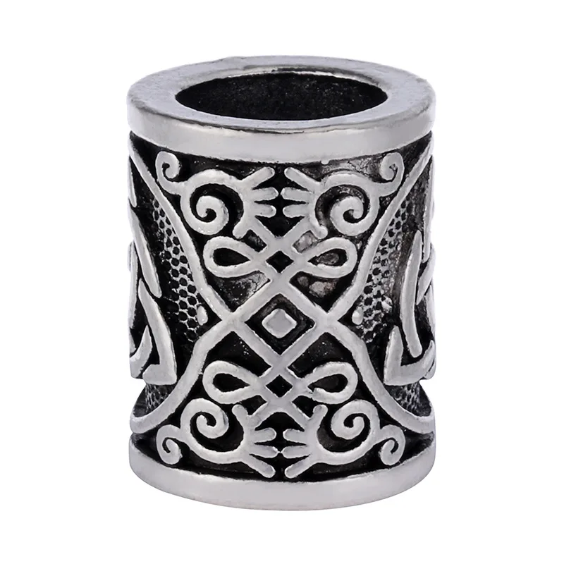 Beard Hair Beads Vikings Runes Knots Beads for Bracelets DIY Jewelry