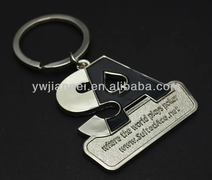 OEM Customized Logo Shape Metal Enamel Promotion Keychain, Promotional Gifts Custom Rubber Metal key chain Keyring