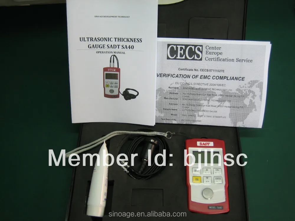 SA40 Portable wall thickness gauge with distributor price