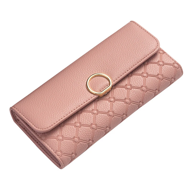 2019 wholesale ladies clutch large capacity pu leather woman wallet
