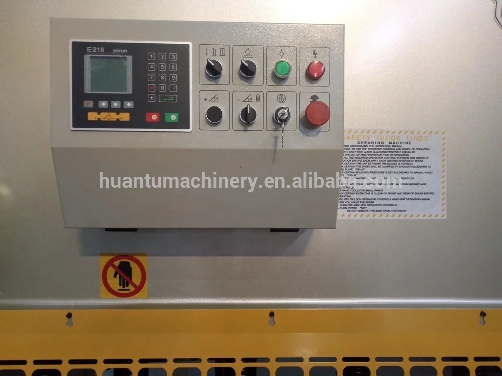 
Shanghai HUANTU cnc guillotine plate sheet shearing machine 