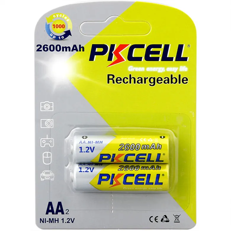 wholesale 1.2v AA size 2600mAh nimh pkcell rechargeable pack battery toys
