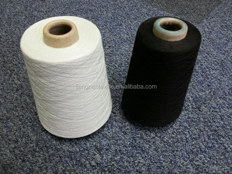 Top Quality Spun Polyester Yarn Recycled And Mixed With Virgin For Knitting Machinery /sewing thread