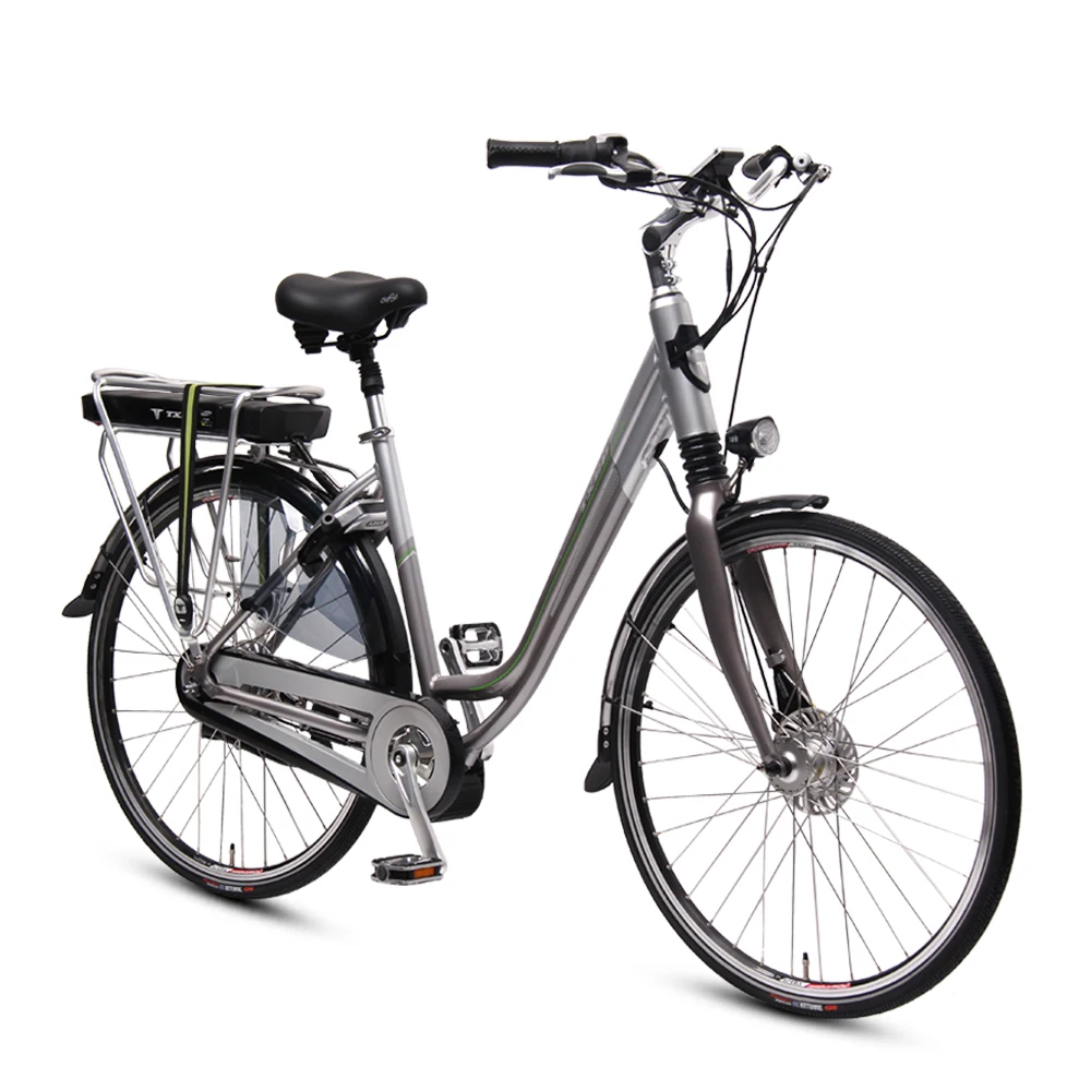 TXED 700C Dutch style closed chain cover brushless 36V/250W motor electric alloy  8 speed city bike