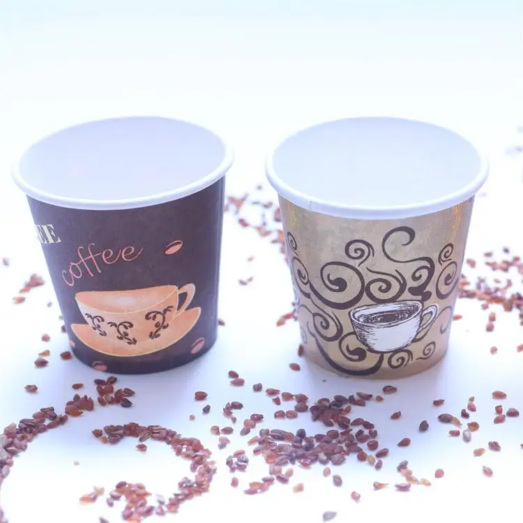 
4OZ paper cup 100ml disposable bamboo pulp cup for hot beverages 
