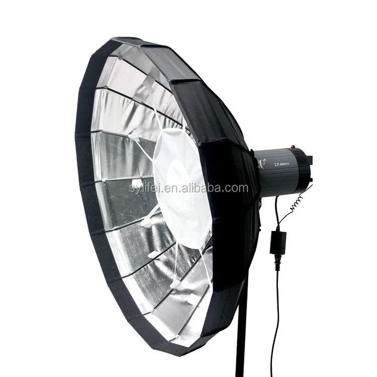 
Hotsale Cloth Beauty Dish /Softbox with Grid 120cm Silver Inside 