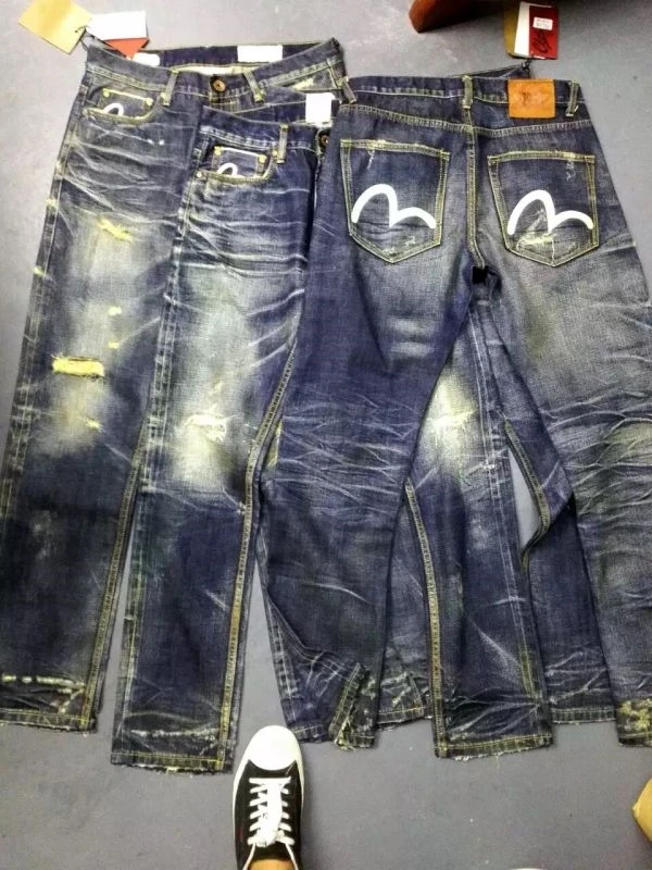 China Wholesales OEM Custom Manufacturers Dropshiping Mens Distressed Custom Skinny Ripped Denim Biker Jeans 019