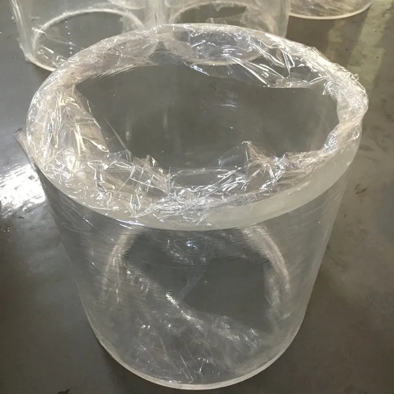 Акриловая прозрачная трубка od200x10x1000 мм, литой декор для отеля, пластиковые прозрачные водопроводные трубки из ПММА