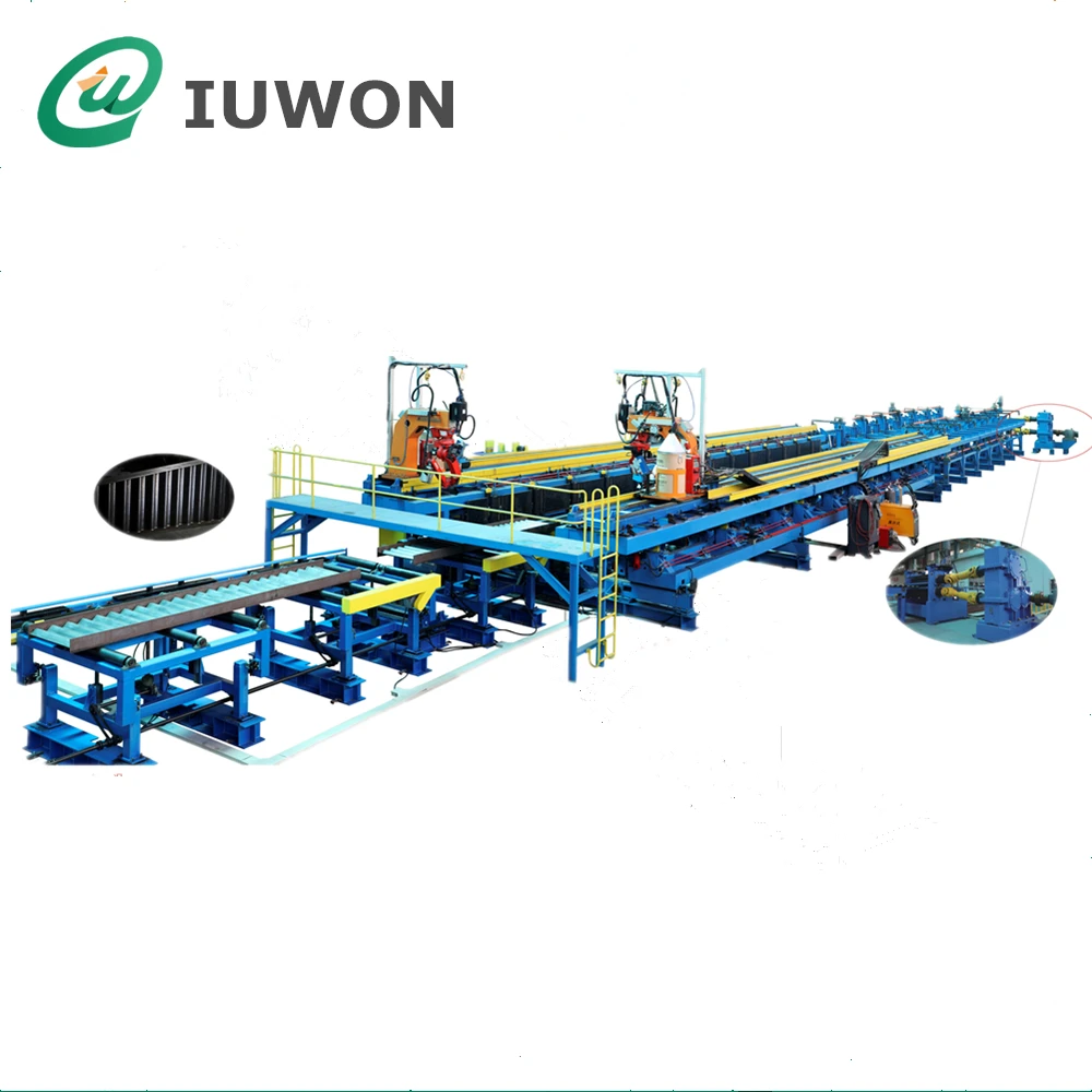Steel Corrugated Web H Beam Assembly Welding Line