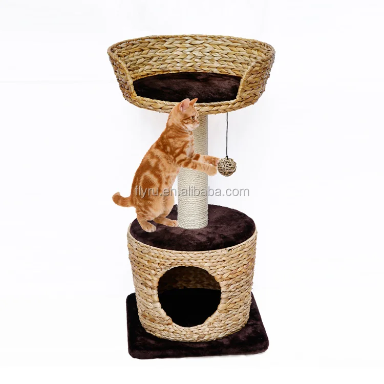 
Hot Selling Cat Tunnel Cat Tree With Plush And Sisal Material 