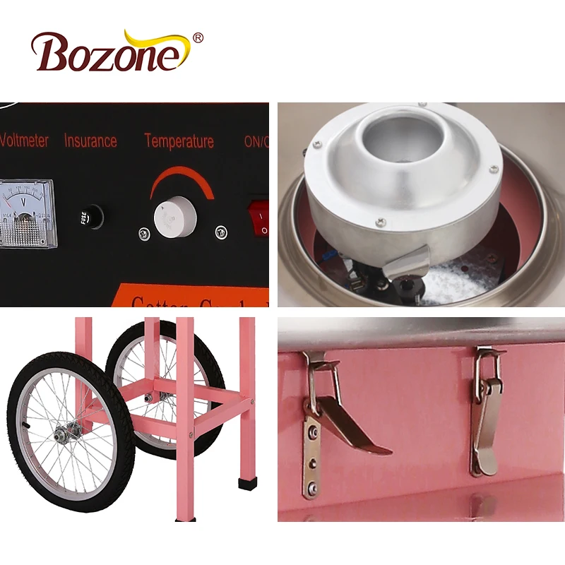 Commercial Flower Fairy Pink Candy Sugar Maker with CE/Vending Commercial Cotton Candy FLOSS Maker Cart Machine