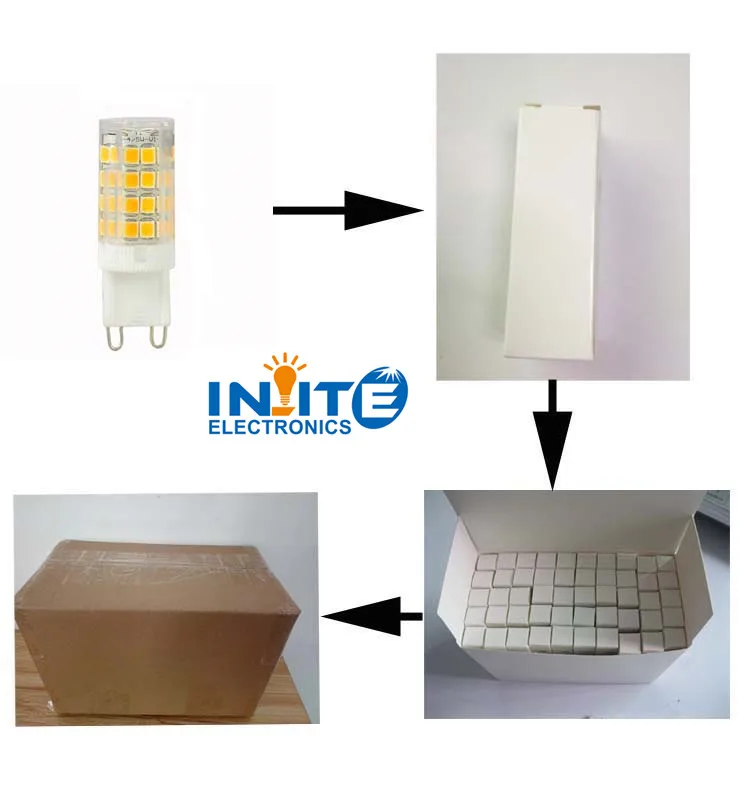 3.5 Вт 4 Вт светодиодная лампа g9 110-240 В СВЕТОДИОДНЫЕ лампы накаливания CE ROHS ламп освещения