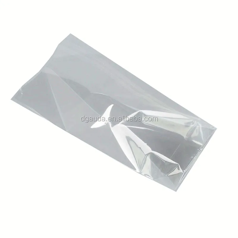 
cellophane round bottom gusset clear opp plastic square block flat bottom bags 
