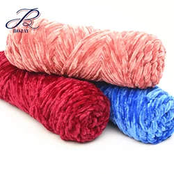 Новинка 2019, синельная пряжа Bojay толщиной 3 мм для ручного вязания и вязания крючком, 100% Полиэстеровая синельная пряжа