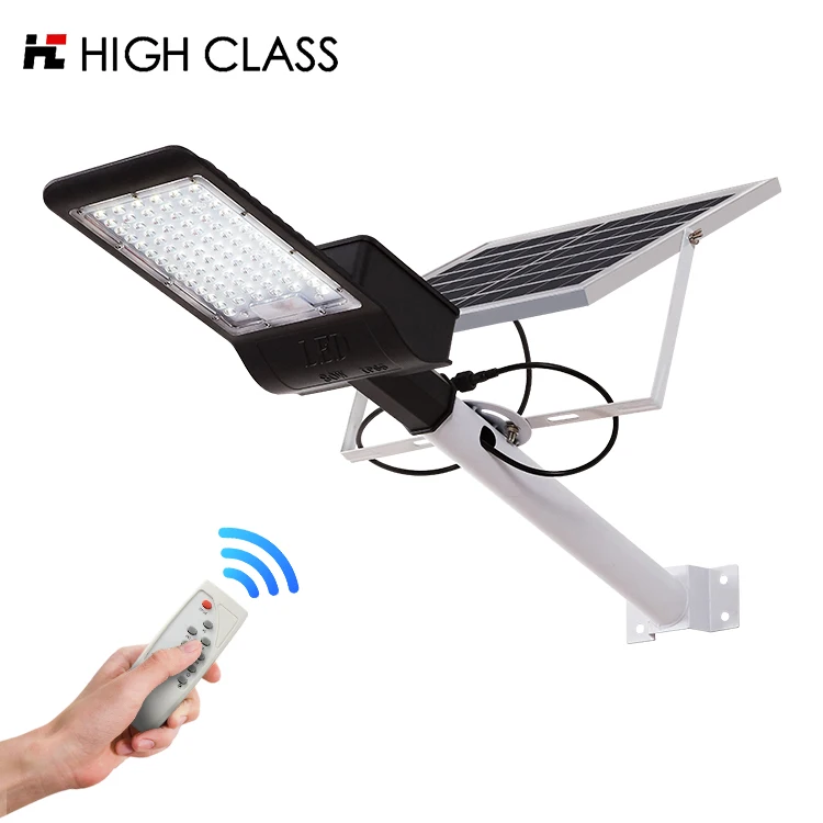 
Ce Rohs Approval Good Quality Iron Pole Ip66 Outdoor 50 80 120 150 watt solar street light for sale 
