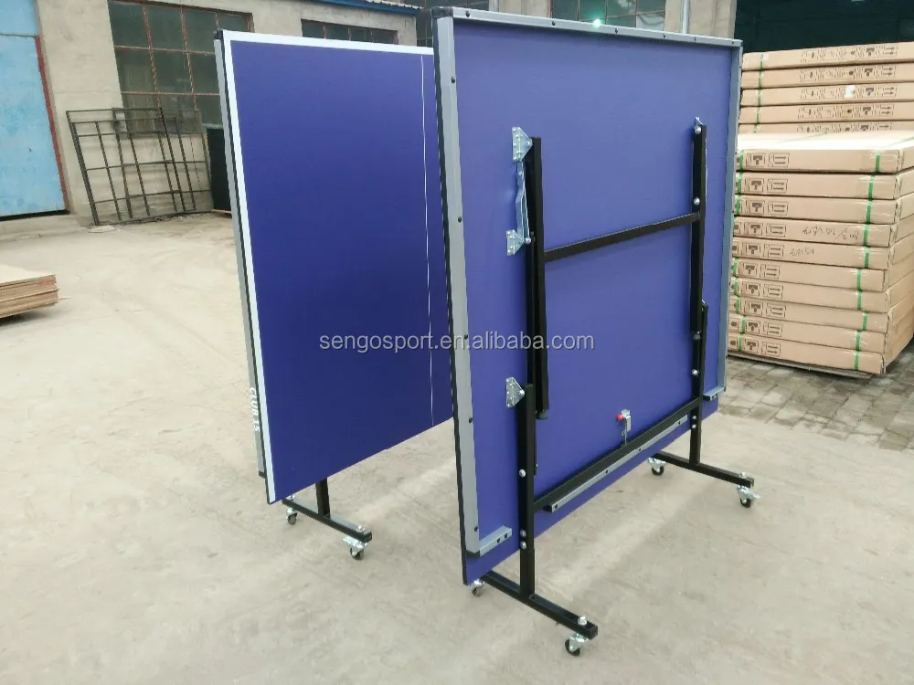 Table Tennis Table with Net Set - Features 10-Min Assembly, Playback Mode, Compact Storage