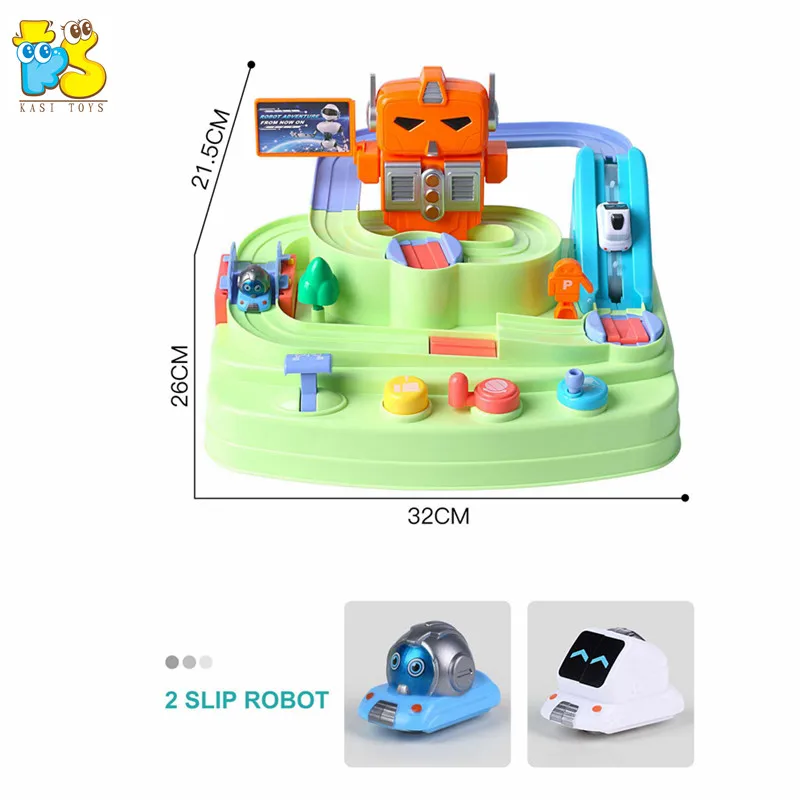 Robot Adventure Games  Battery Educational Maze Toys for Kids Car Track Toys