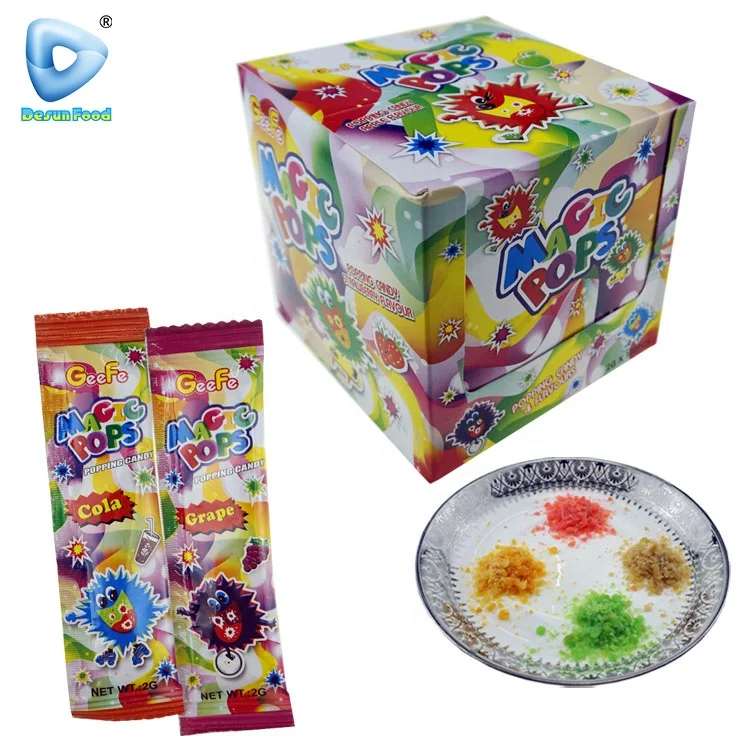 Mix fruit flavor magic pop popping candy manufacturer