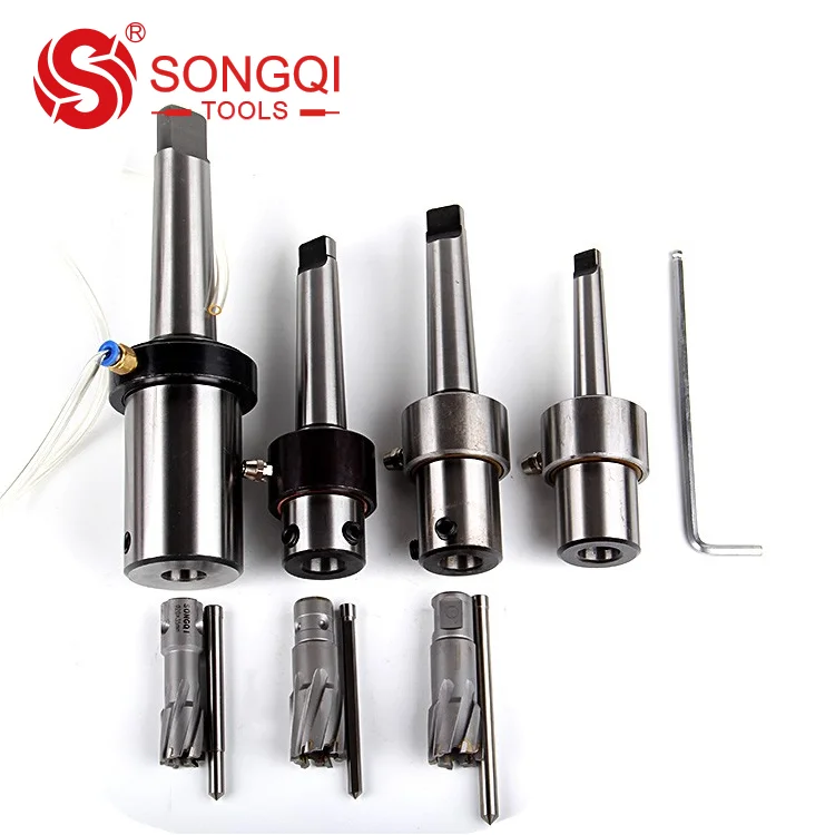 Annular cutter arbor with morse taper MT2/3/4 for magnetic drilling machine
