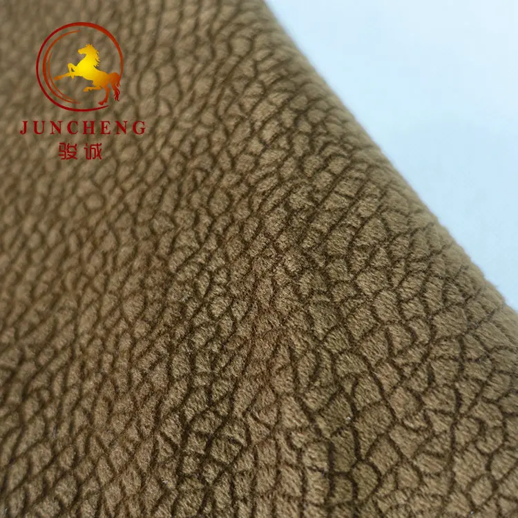 100% polyester mimic animal skin markings dyed color velvet upholstery sofa fabric