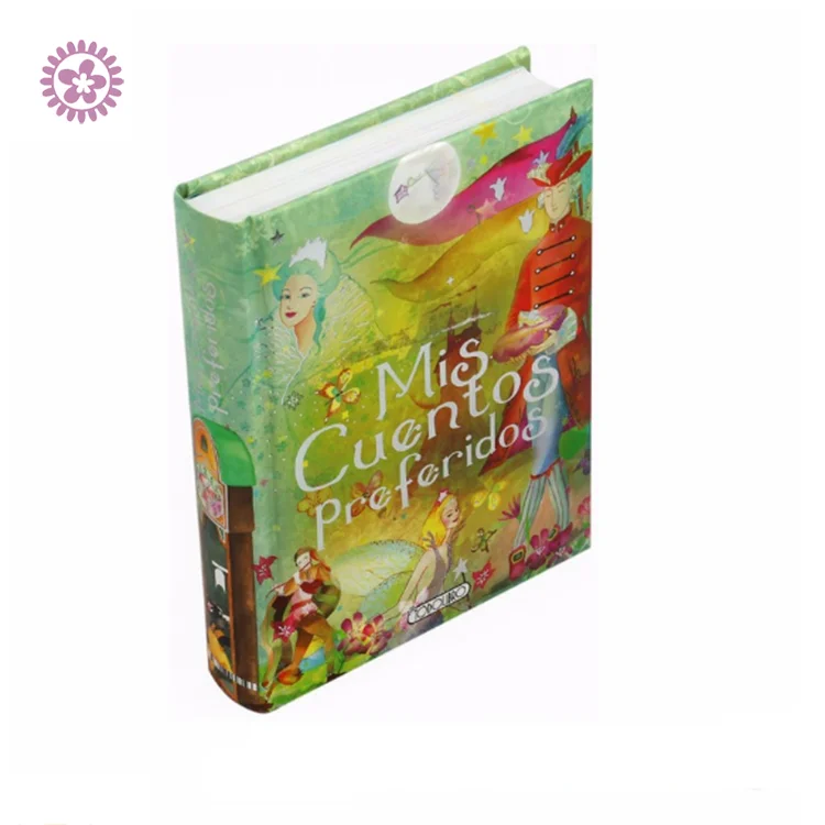 Wholesale Custom Colored Board Cover Kids Spanish Stories Books Printing